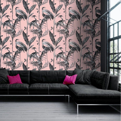 Belgravia Azzurra Leaf  Wallpaper