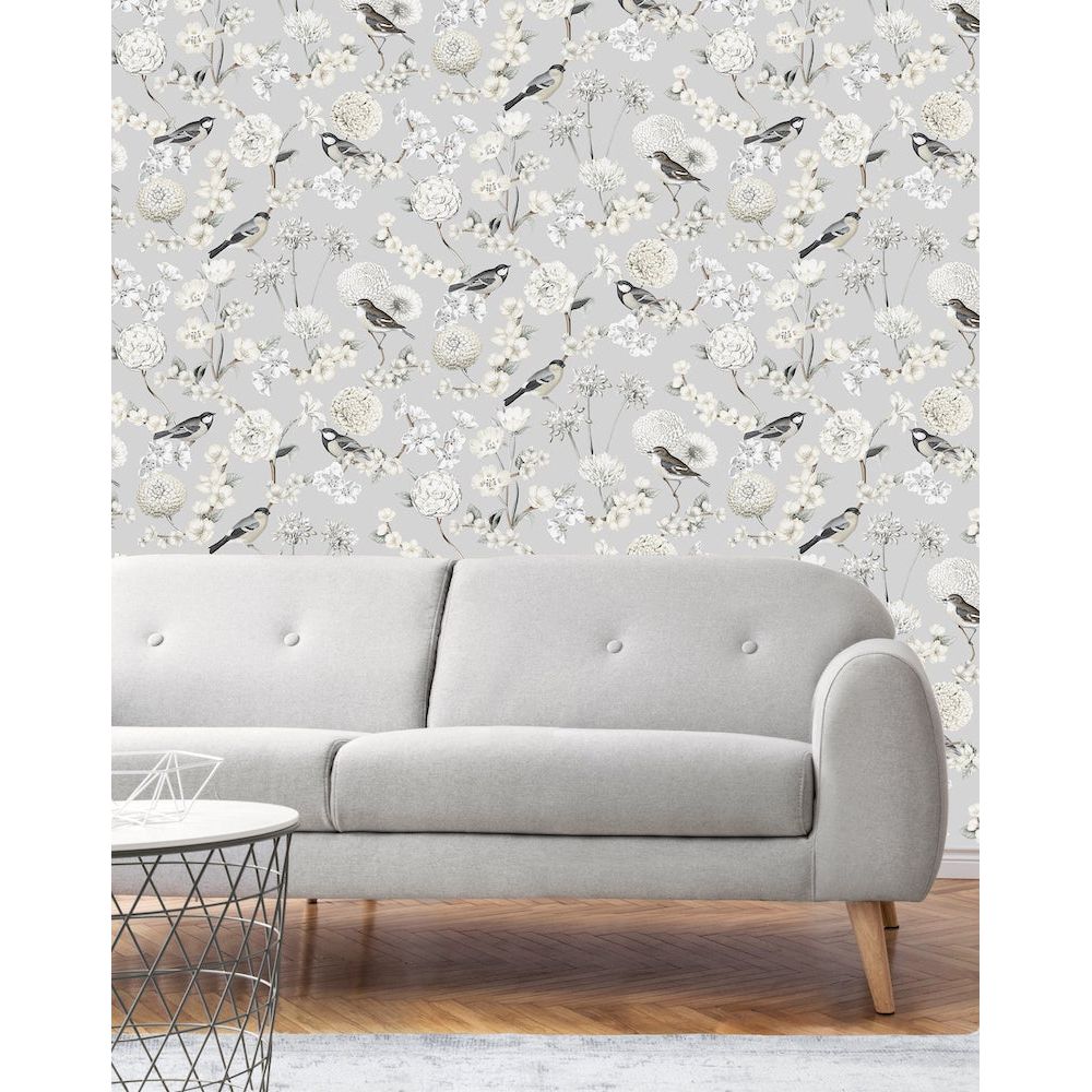 Muriva Avery Grey Wallpaper (202501)