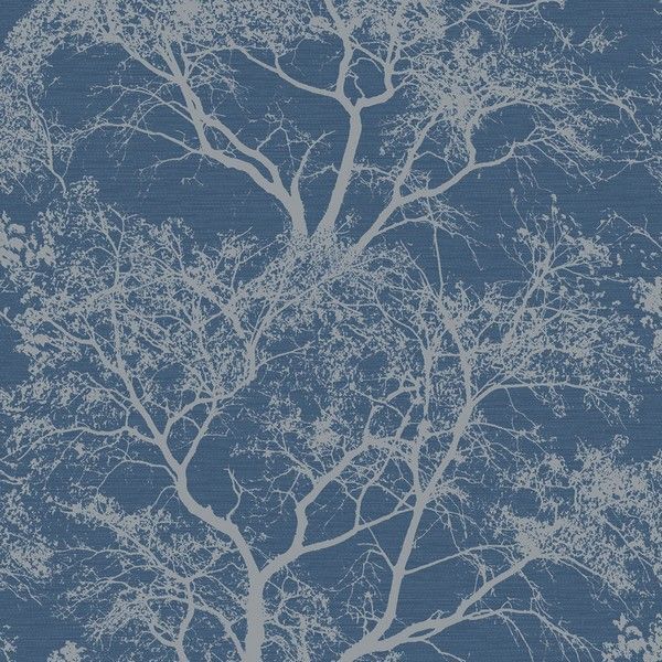 Holden Whispering trees Blue Wallpaper (65402)