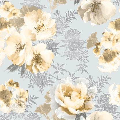 Muriva Catherine Lansfield Dramatic Floral Ochre Wallpaper (165551)