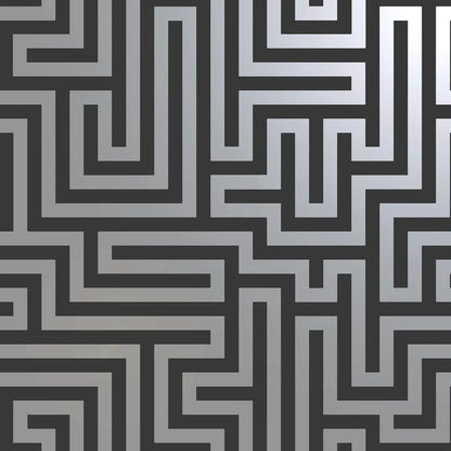 Holden Glistening Maze Black Wallpaper (12912)