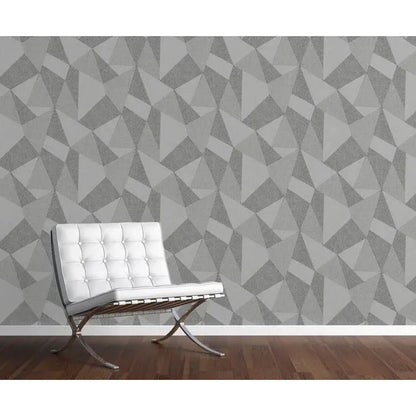 Fine Decor Milano Geo Square Two Tone Wallpaper