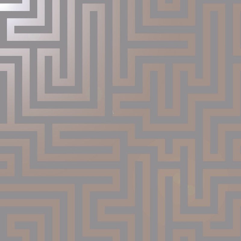 Holden Glistening Maze Rose Gold Wallpaper (12914)