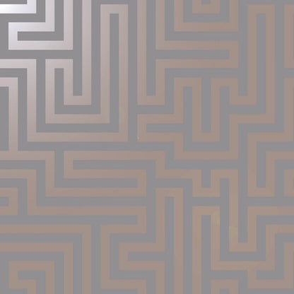 Holden Glistening Maze Rose Gold Wallpaper (12914)