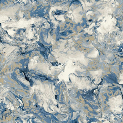 Muriva Elixir Blue Wallpaper (166504)