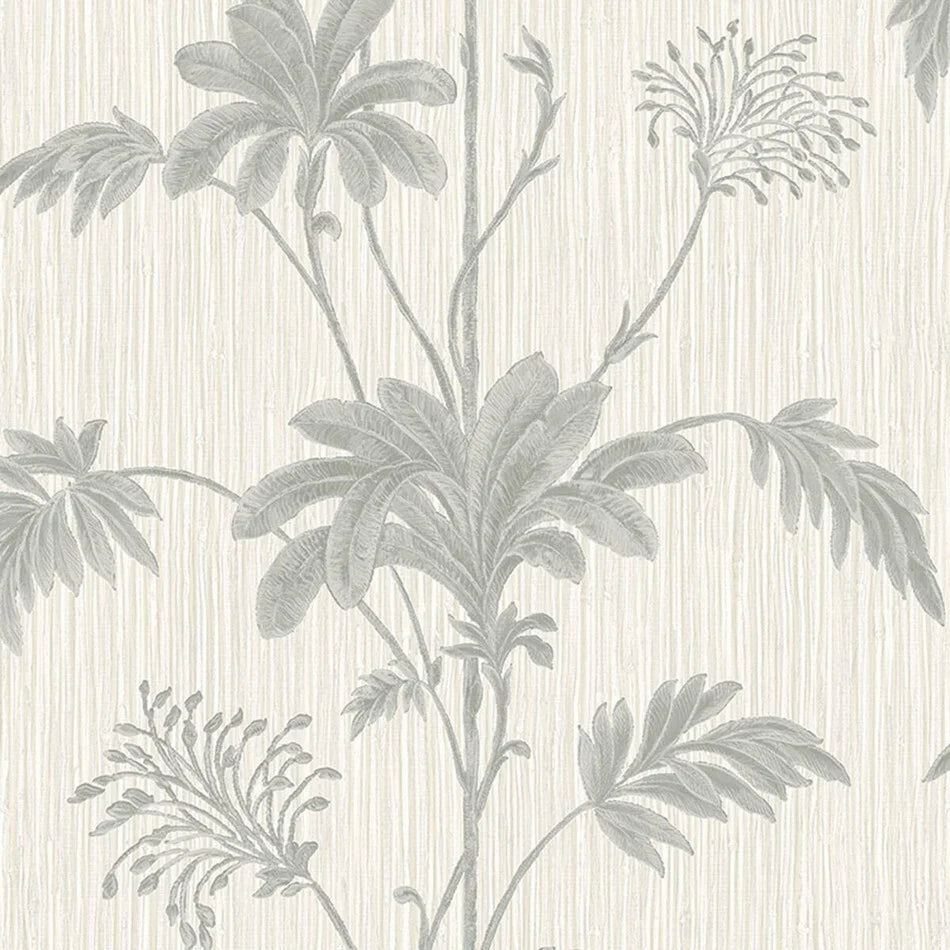 Belgravia Grasscloth Leaf Wallpaper