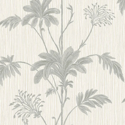 Belgravia Grasscloth Leaf Wallpaper