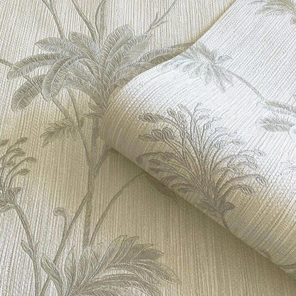 Belgravia Grasscloth Leaf Wallpaper