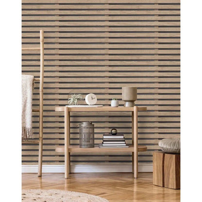 Fine Decor Wood slats black Wallpaper (FD42996)