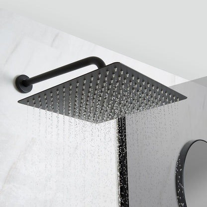 Nero Square Shower Head 200mm