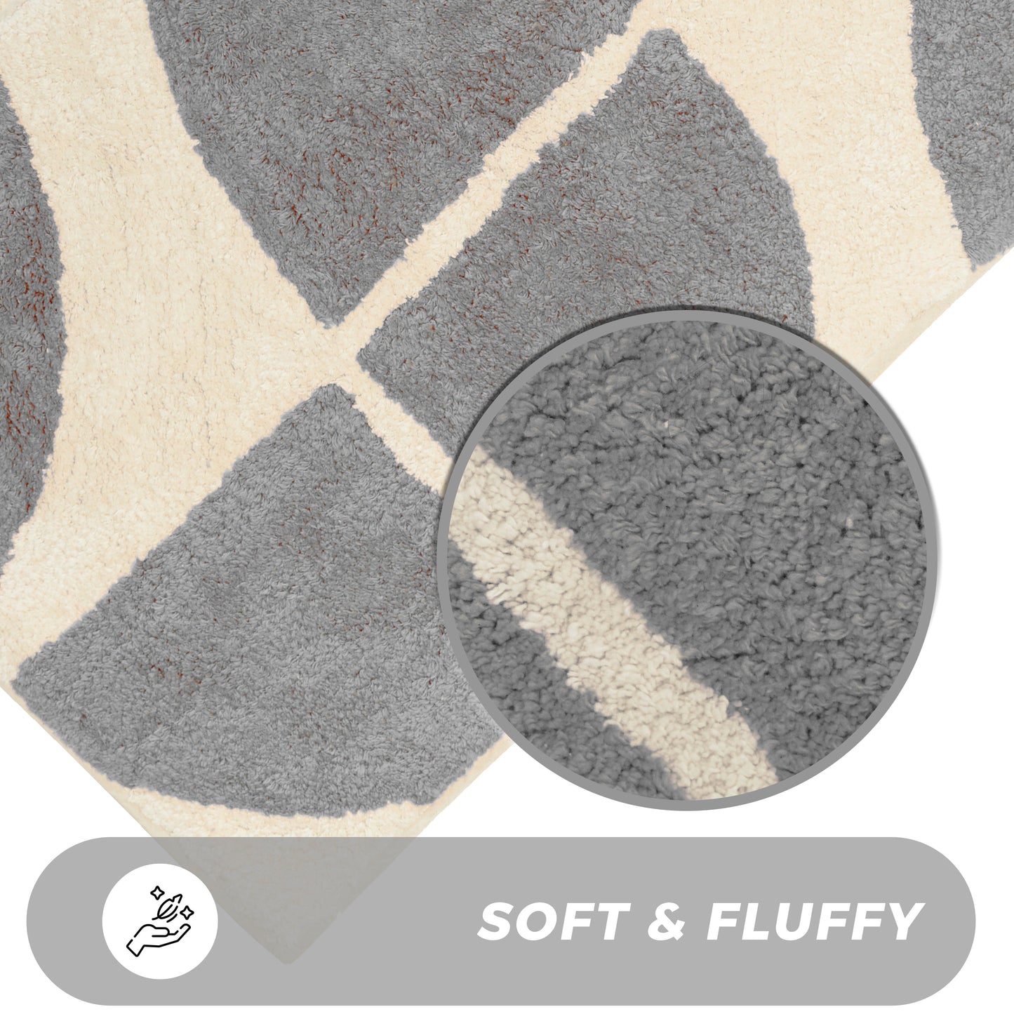 Stockholm Bath Mat Non Slip Backing Super Soft Water Absorbent Cotton Blend Mats Quick-Drying Bathroom Toilet Floor Rug by OLIVIA ROCCO