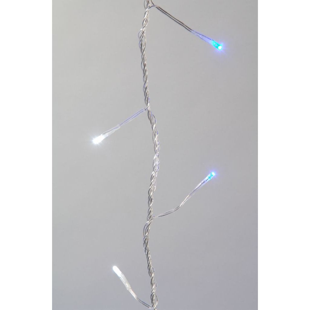 Led Outdoor & Indoor Twinkle Lights White & Blue