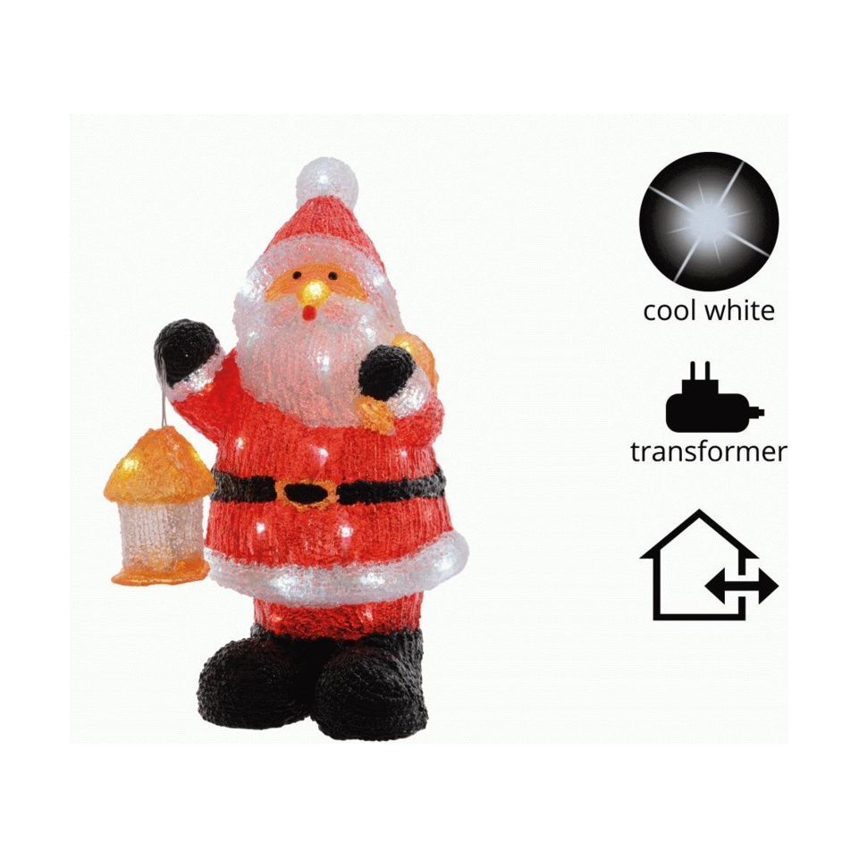 Indoor And Outdoor Acrylic Santa