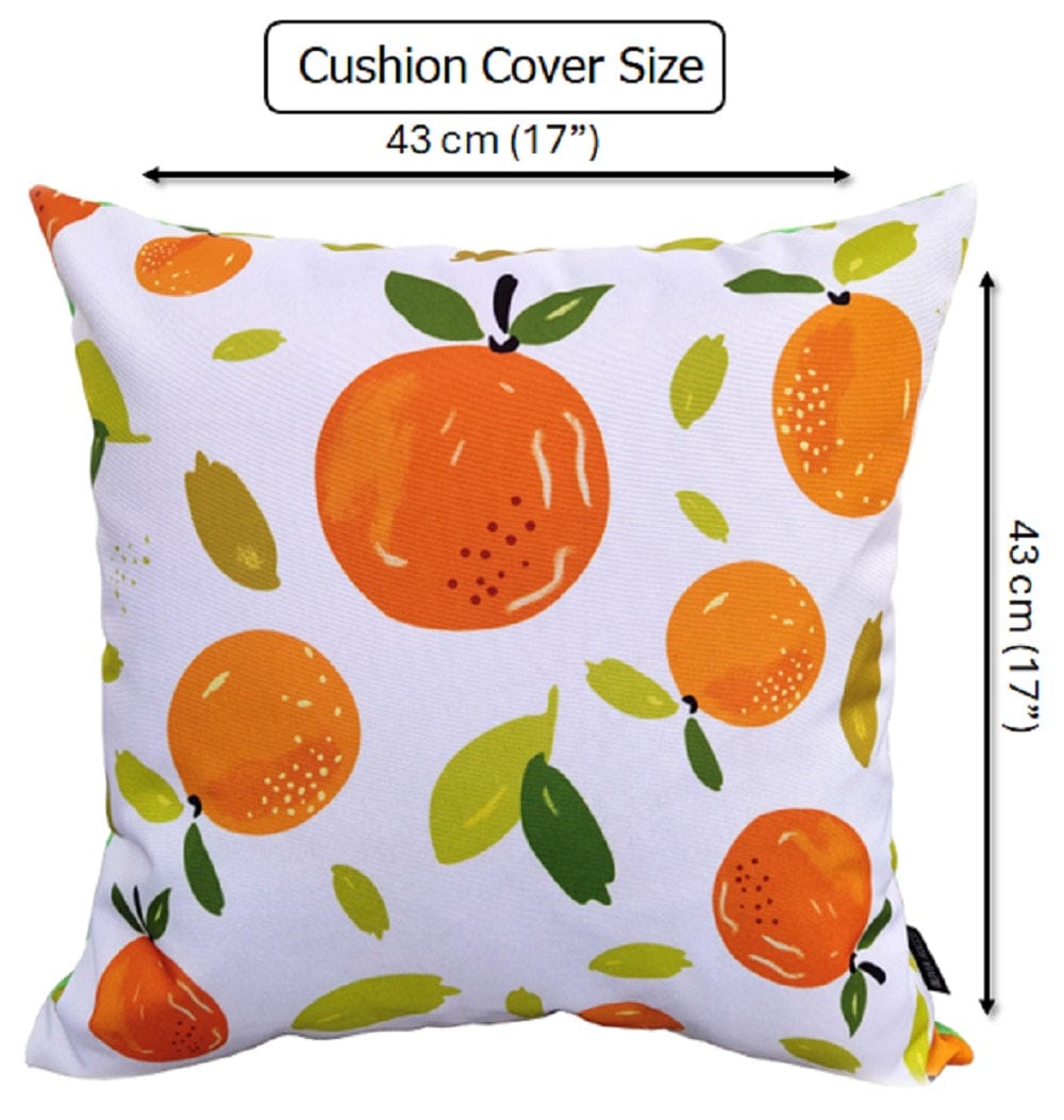 Summer Fruit Design Waterproof Outdoor Cushions for Patio Garden Bench Sofa Bed Durable Polyester Filled Comfort by OLIVIA ROCCO