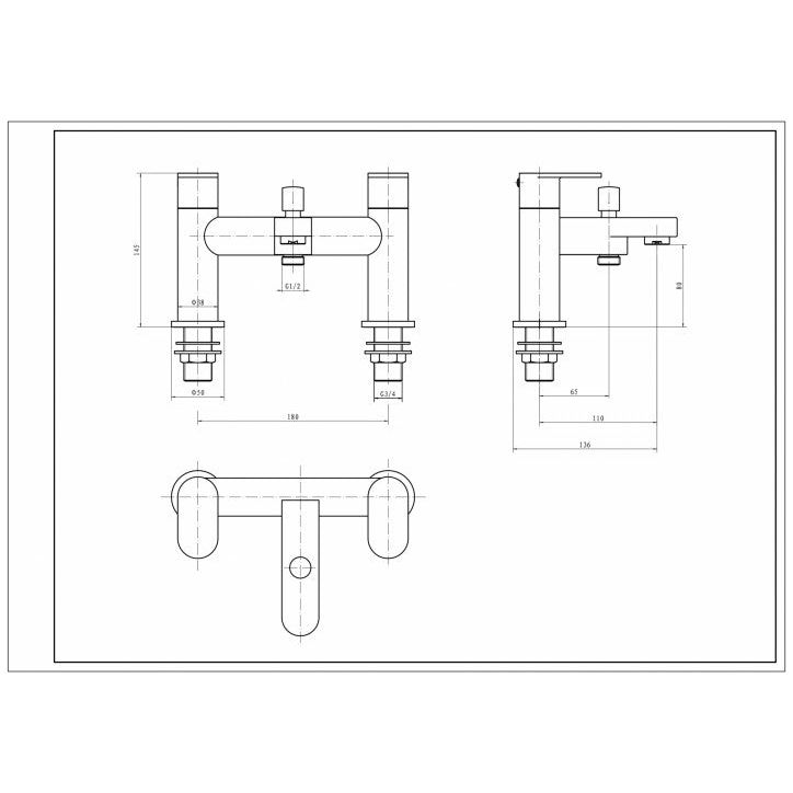 Logik Bath Shower Mixer