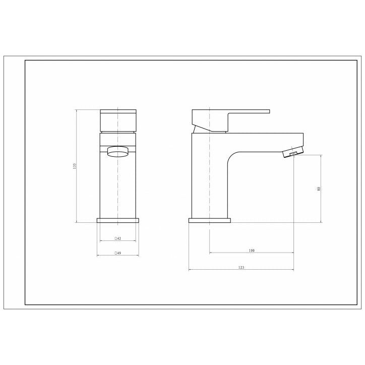 Mezclador monomando para lavabo Element