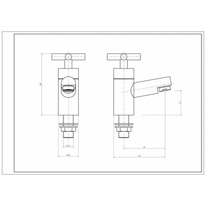 Grifos de pilar para lavabo Times Pair