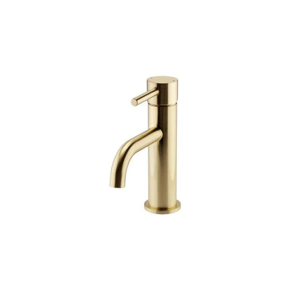 Ottone Mono Basin Mixer Brushed Brass