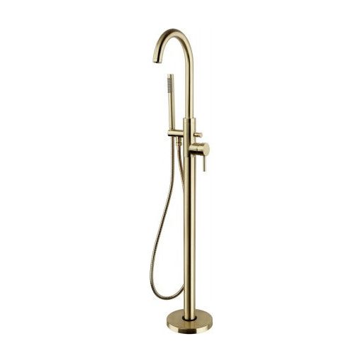 Ottone Freestanding Bath Shower Mixer Brushed Brass
