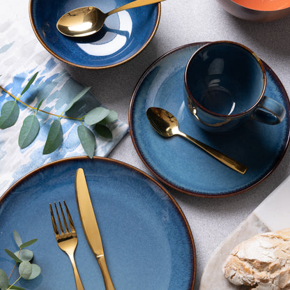 Mason Cash Reactive Blue Dinner Set