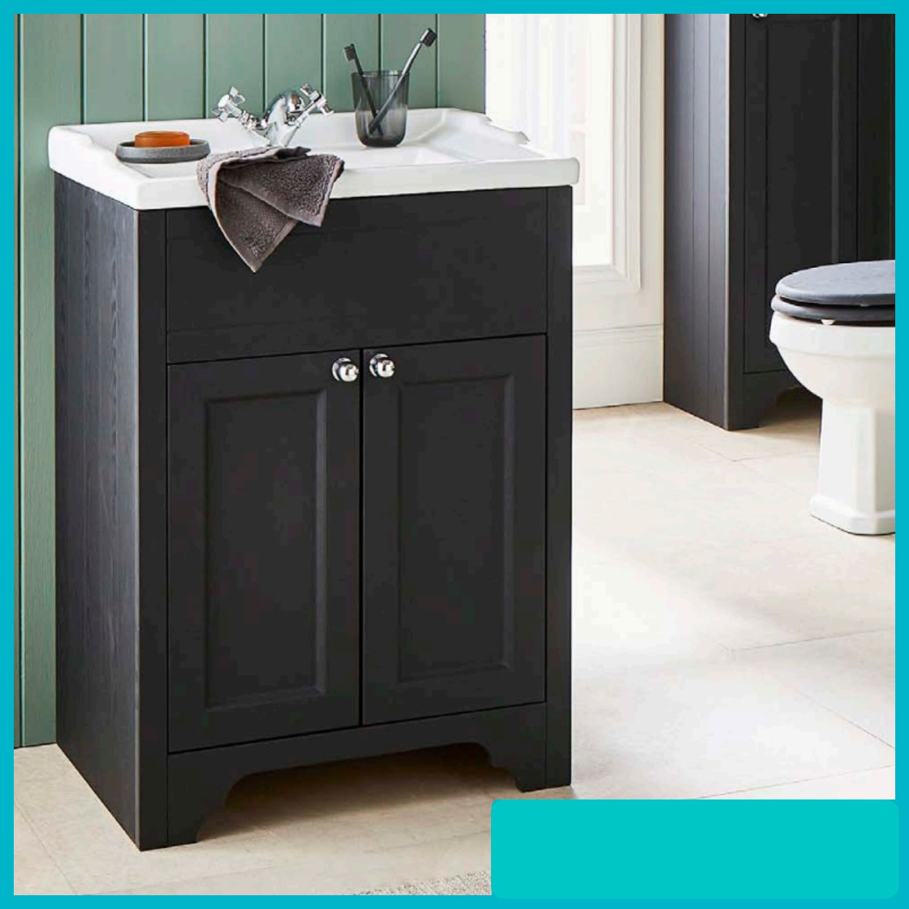 Buckingham 600mm 2 Door Floor Standing Unit Black Oak