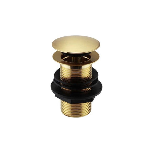 Basin Clicker Waste (Unslotted) Brushed Brass