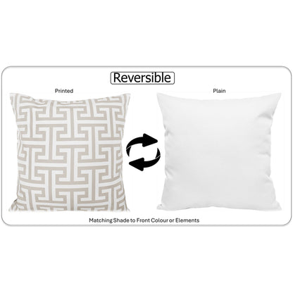 Waterproof Breathable Milano Natural Hollowfibre Filled Cushions 43x43cm for Outdoor Garden Bench Sofa or Indoor Use by OLIVIA ROCCO