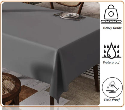 Waterproof Stain Resistant Rectangular Polyester Tablecloth Picnic Mat 145x200cm for Kitchen Dining Indoor Outdoor by OLIVIA ROCCO