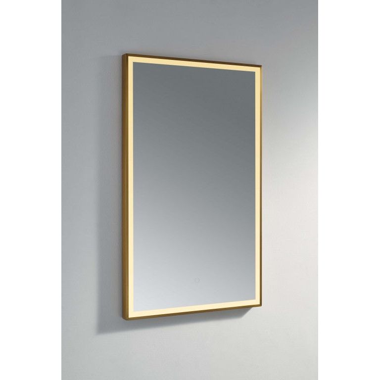 Espejos con marco de acero Winchcombe de 1000 x 600 mm con borde interior acrílico