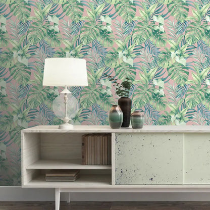 Muriva Teeva Jungle Blush Wallpaper (183501)