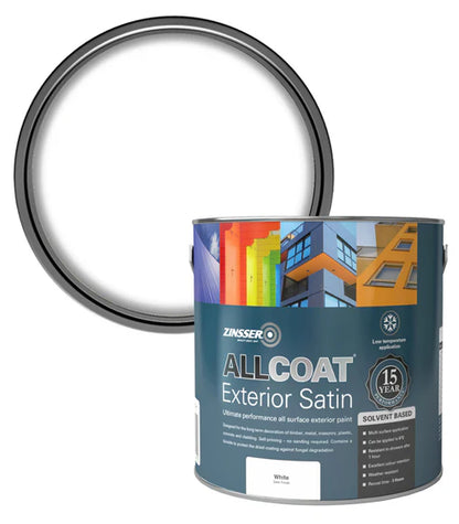 Zinsser Allcoat Exterior Sb Satin Wht