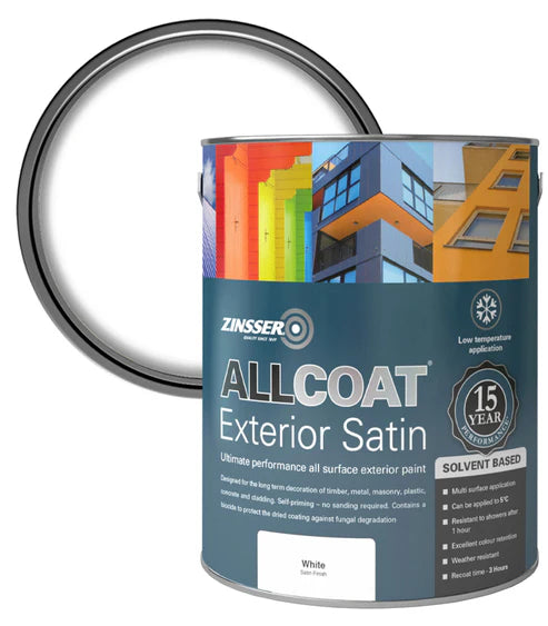 Zinsser Allcoat Exterior Sb Satin Wht