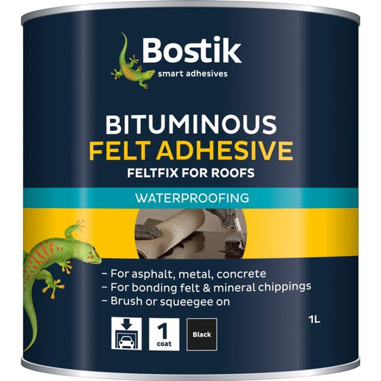 Bostik Bituminous Felt Adhesive for Roofs 1L