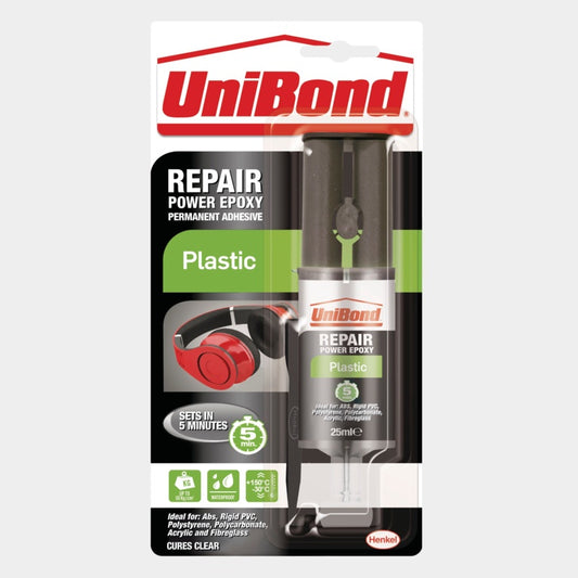 UniBond Repair Power Epoxy Plastic Syringe 25ml