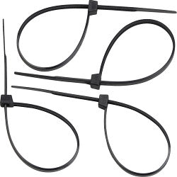 Securlec Cable Ties 5mm x 200mm - Black
