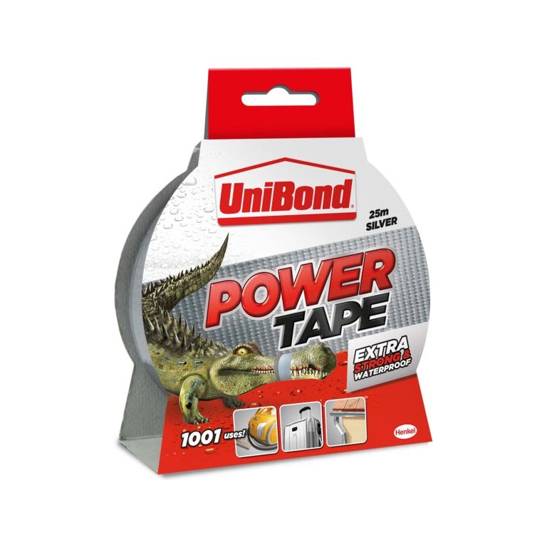 UniBond Power Tape Plus 20% Silver 50mm x 25m