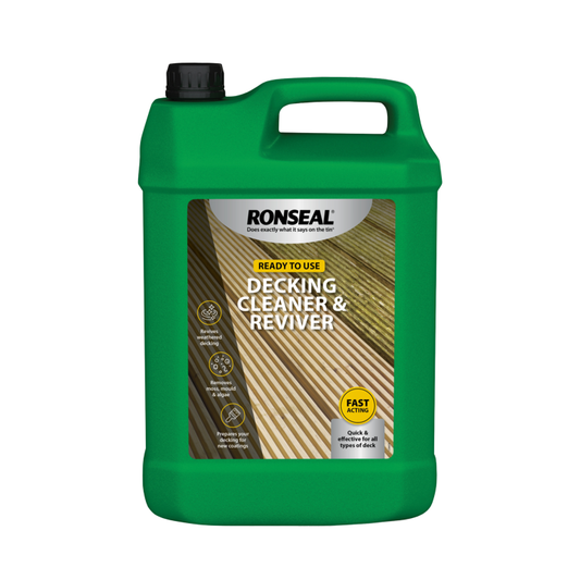 Ronseal Decking Cleaner & Reviver 5L Ready To Use