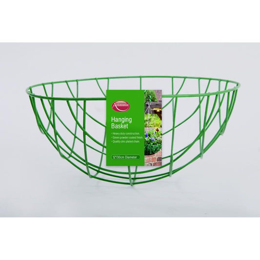 Cesta Colgante Ambassador 35cm/14" Verde