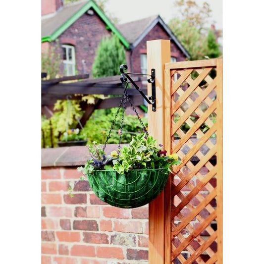 Ambassador Hanging Basket Bracket 35cm/14" Black