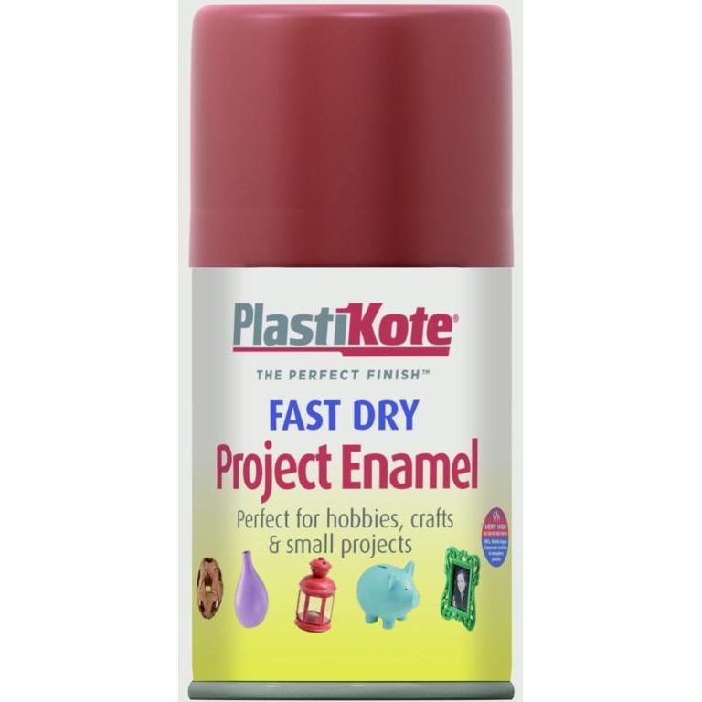 PlastiKote Pintura en aerosol esmaltada de secado rápido Rojo Insignia - 100 ml