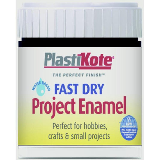 PlastiKote Fast Dry Enamel Brush On Black Gloss - 59ml Bottle
