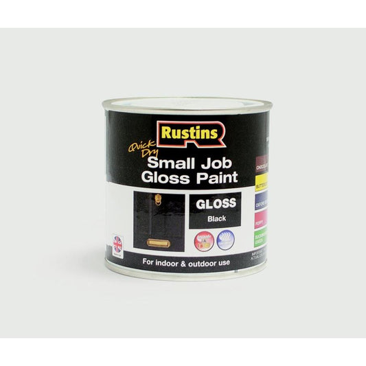 Rustins Gloss à séchage rapide pour petits travaux 250 ml Noir