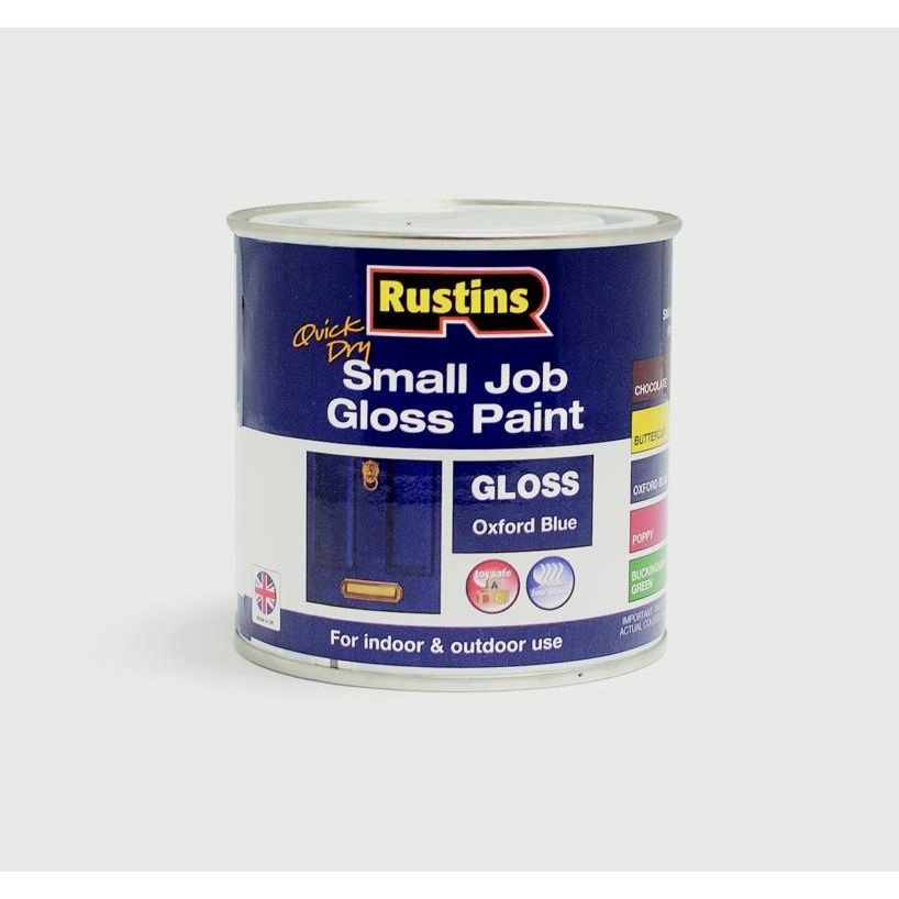 Rustins Gloss à séchage rapide pour petits travaux 250 ml Bleu Oxford