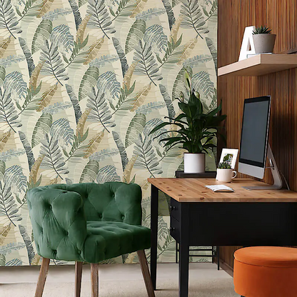 Belgravia Sarika Leaf Wallpaper