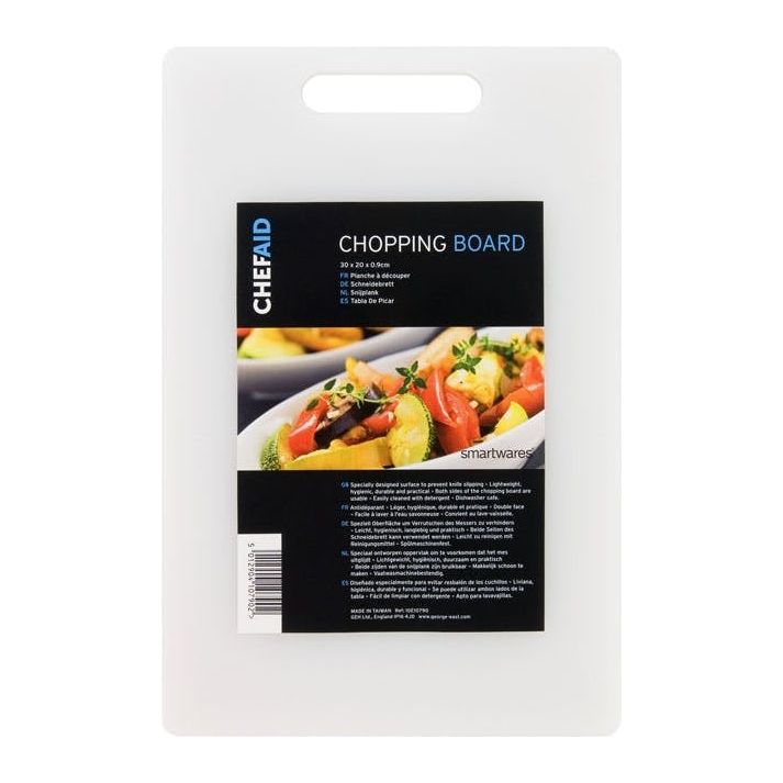 Chef Aid Poly Chopping Board 31 x 18 x 0.9cm