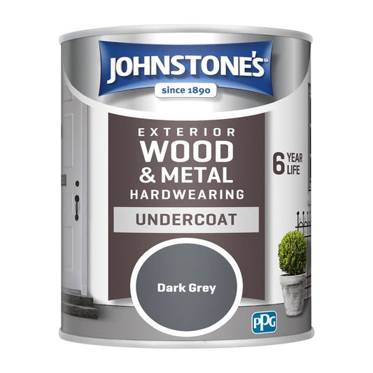 Johnstone's Exterior Undercoat 750ml Dark Grey