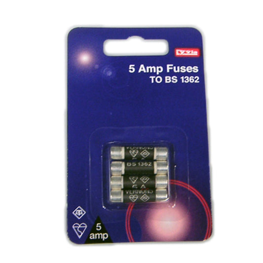 Dencon 5A Fuses Blister Pack (4)