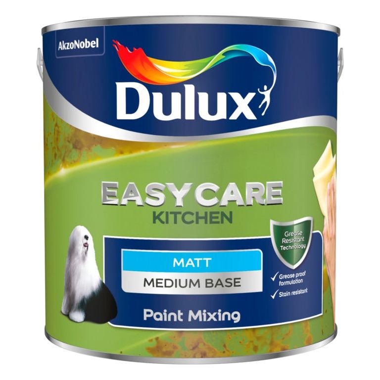 Dulux Colour Mixing Kitchen Matt Base 2.5L Medium