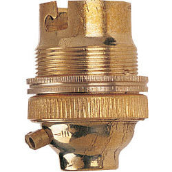Dencon BC Brass 1/2" Lampholder with Earth Skin Packed