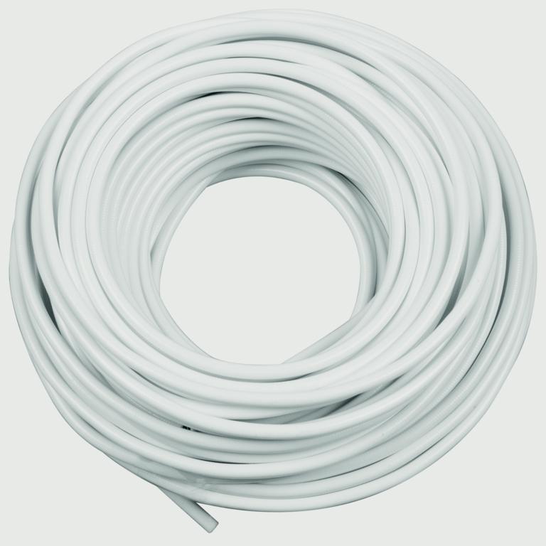 SupaFix Sprung Curtain Wire 100cm - White Plastic Coated